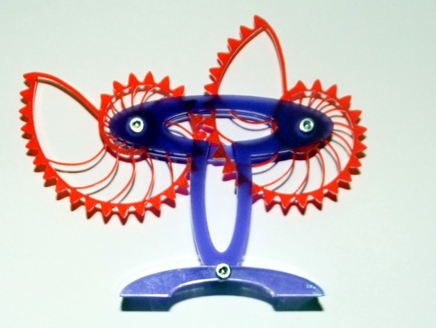 Nautilus gear with stand - laser cut by FOLKER