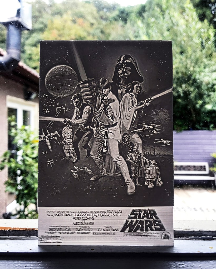 Star Wars Movie Poster Lithophane