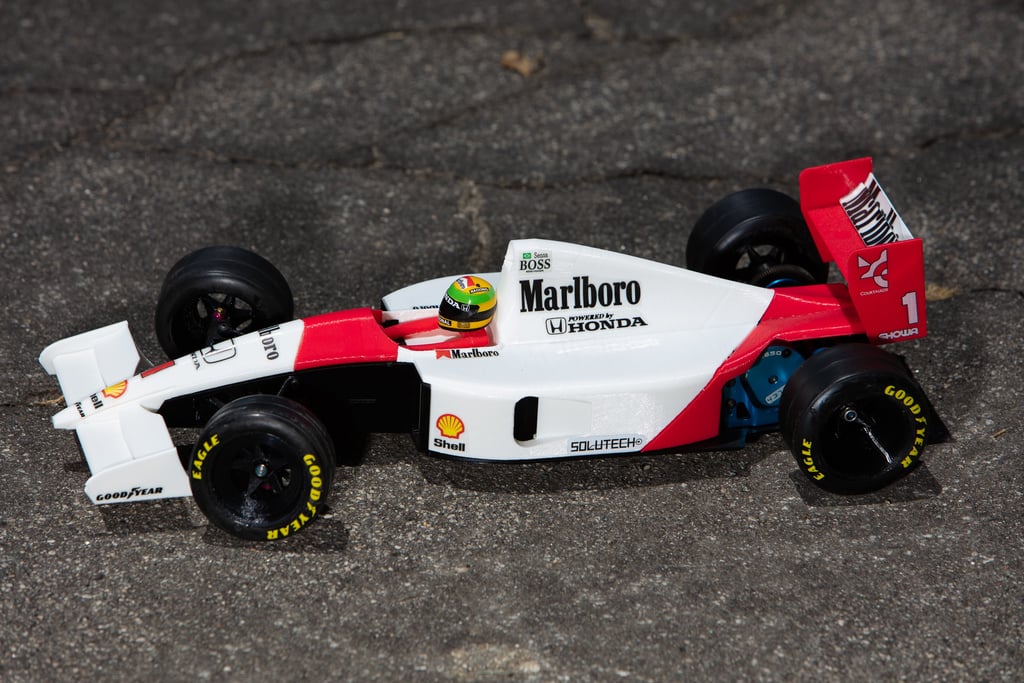  Aryton Senna's Mclaren MP4/6 3d Printed RC F1 Car