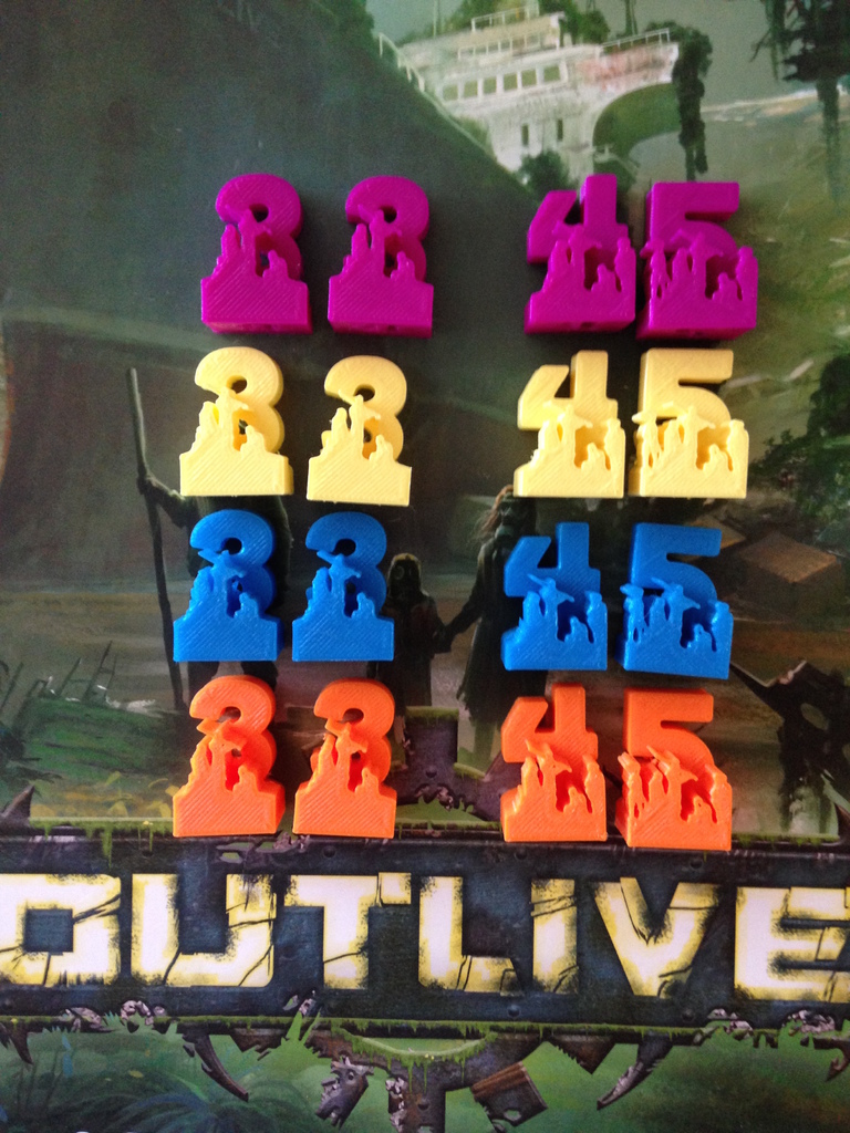Outlive Board Game Hero Team Markers