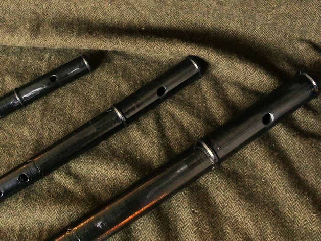 Folk flute in tenor, alto, and soprano (+8) sizes