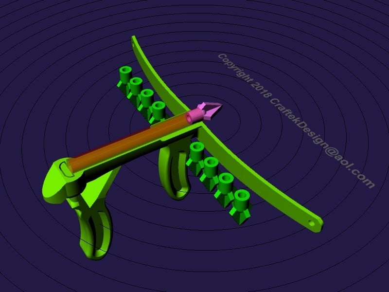 One 'Peace' Printable Crossbow with No supports