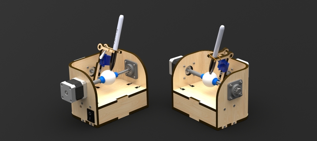 Laser Cut Sphere-o-bot
