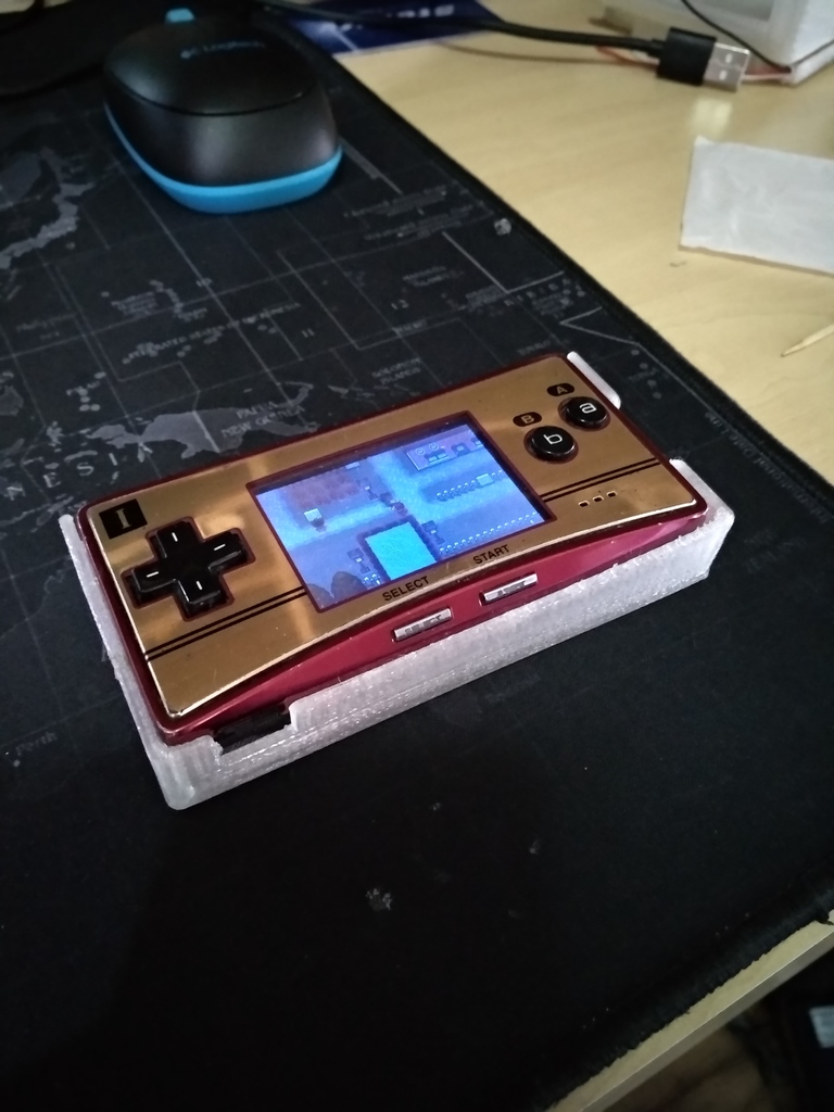 Gameboy micro - gbm extended battery case