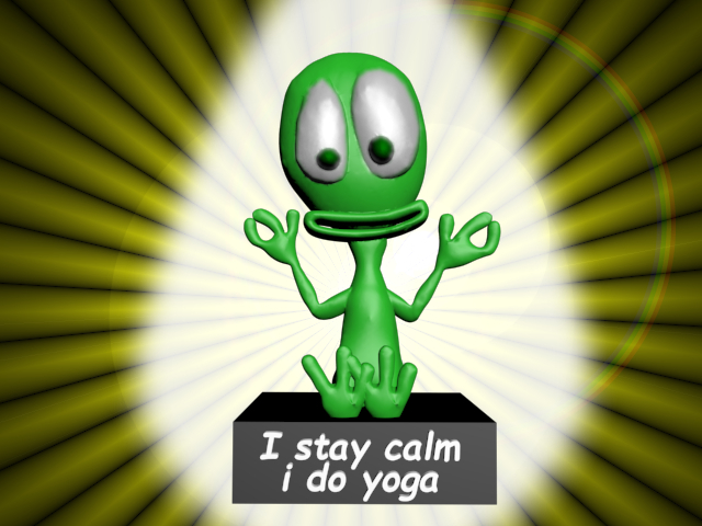 i stay calm, i do yoga