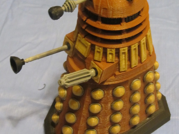 Detailed Dalek model redrawn