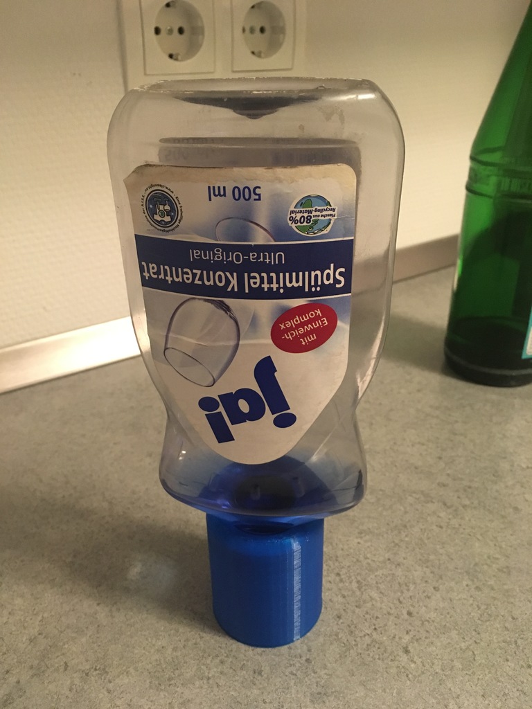 Liquid soap rest drainer (soap bottle upside-down stand)
