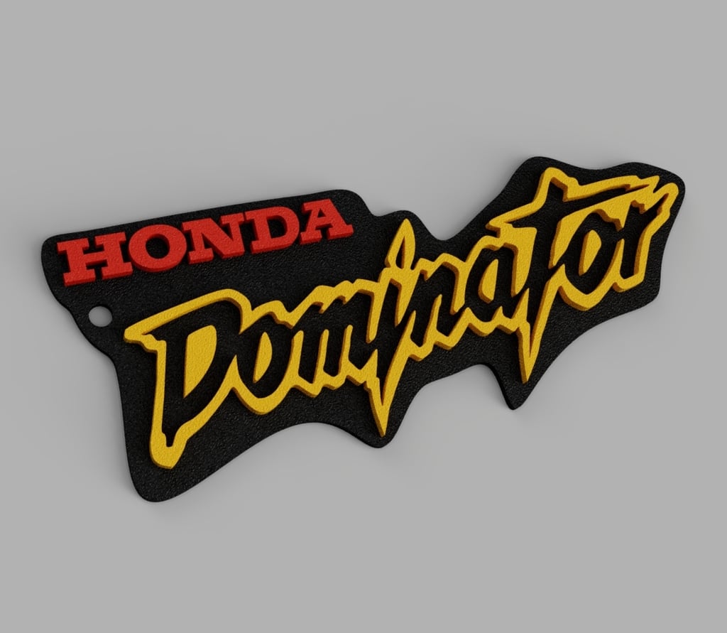Honda Dominator Keychain optional 2 color print