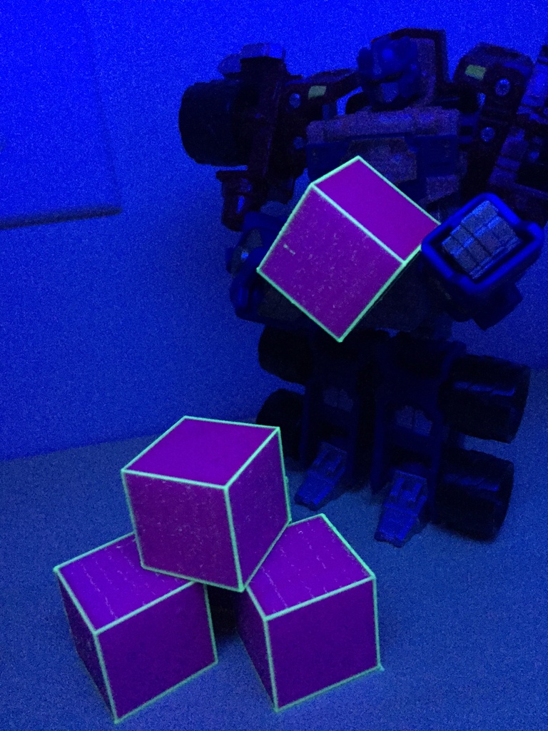 Energon cubes for transformers 2-color model