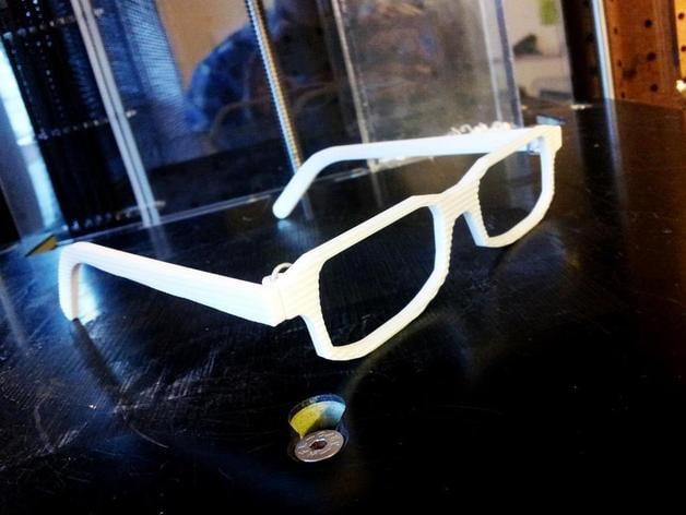 Clean 3D Glasses Frames