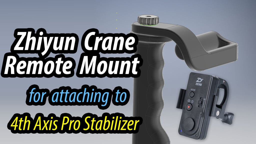 Mount for Zhiyun Remote Control ZW-B02 - suits my 4th axis Pro Stabilizer