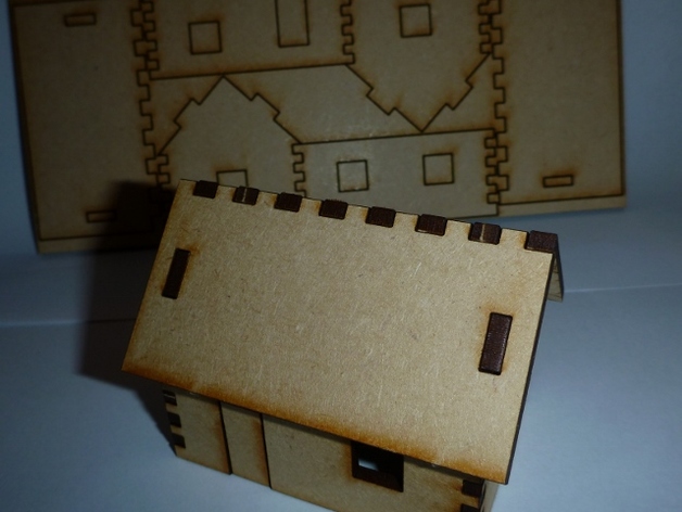 Tiny, lasercut house