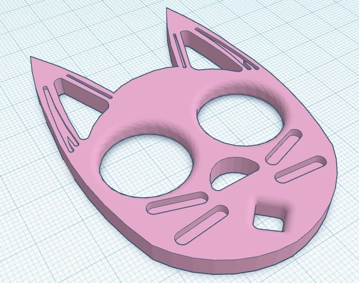 Self Defense Cat Keychain (Whiskers Filled)