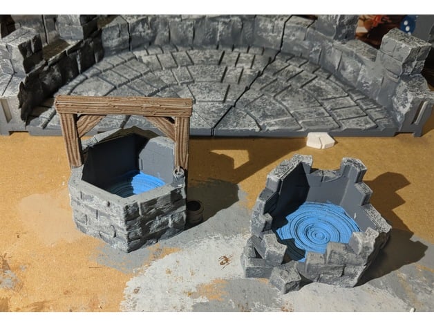 Image of Fantasy Wargame Terrain - Well and Ruined Well