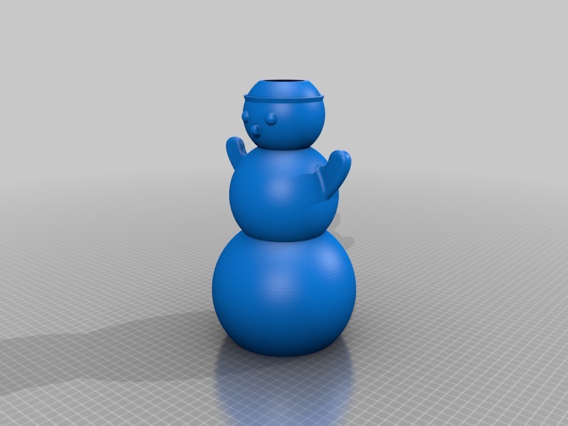 Big hollow snowman for Christmas lights and potpourri