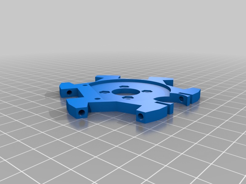 E3D v6 hot end mount for Anycubic Linear Plus