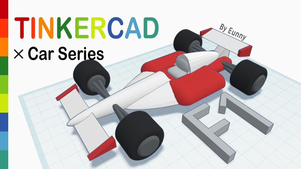 F1 Racing Car with Tinkercad