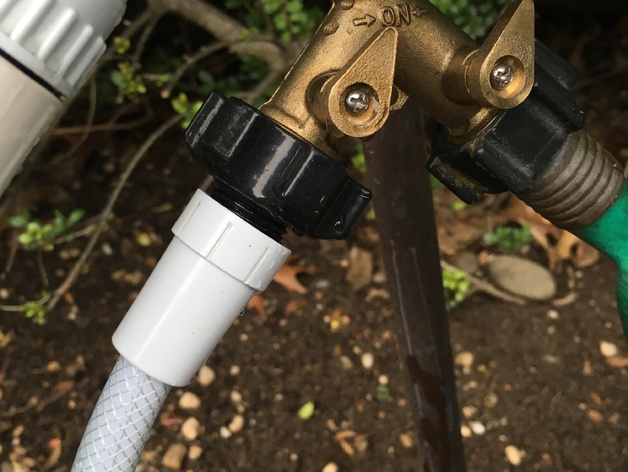 Shower Hose to Garden Spigot adapter