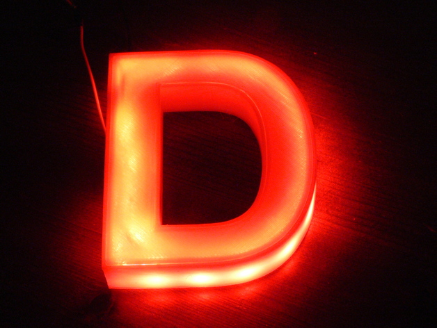 Illuminated Letter D, Der beleuchtete Buchstabe D