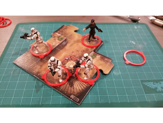 25mm Clear Base Markers