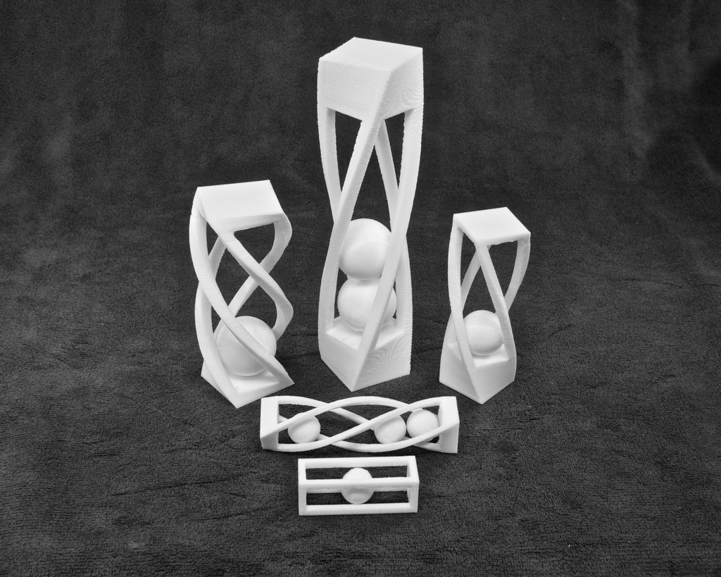 Customizable Ball(s) in Cage with a Twist