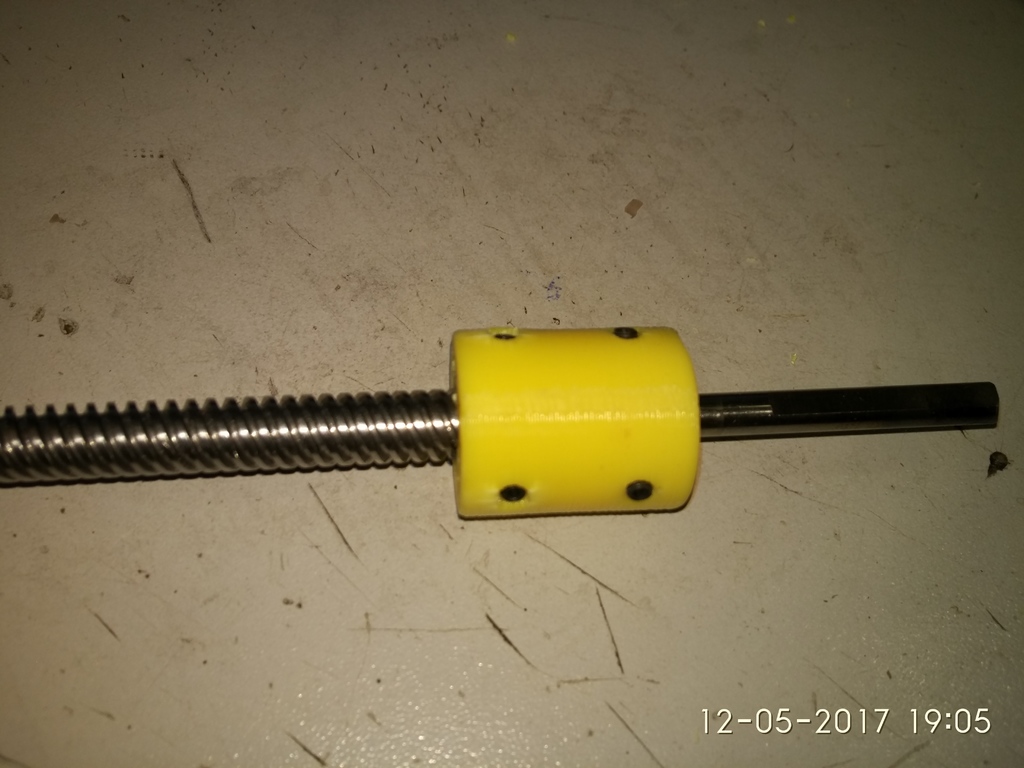 Coupling 5 to 8 mm for trapezoidal lead screw 