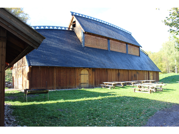 Viking feasting hall from Borre (Gildehallen)