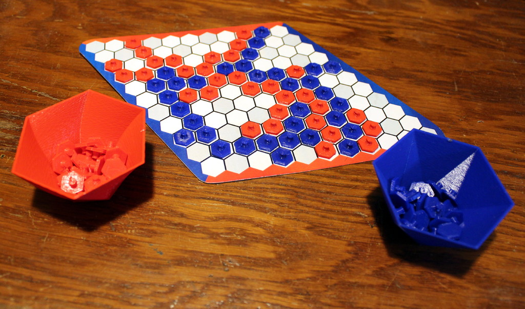Hex Game [Board+Pieces+Bowls]