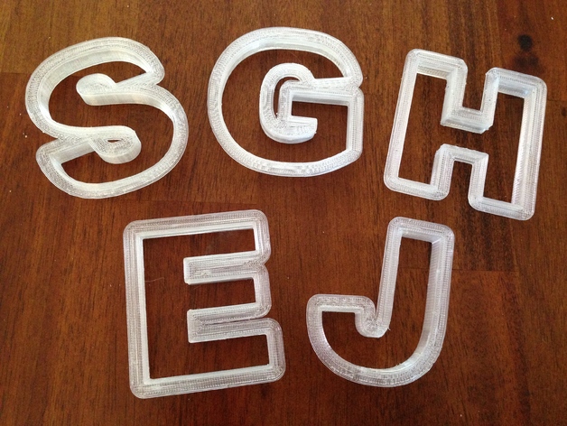 Text Cookie Cutters
