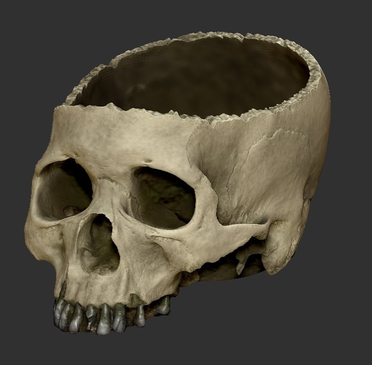 Halloween Skull Bowl