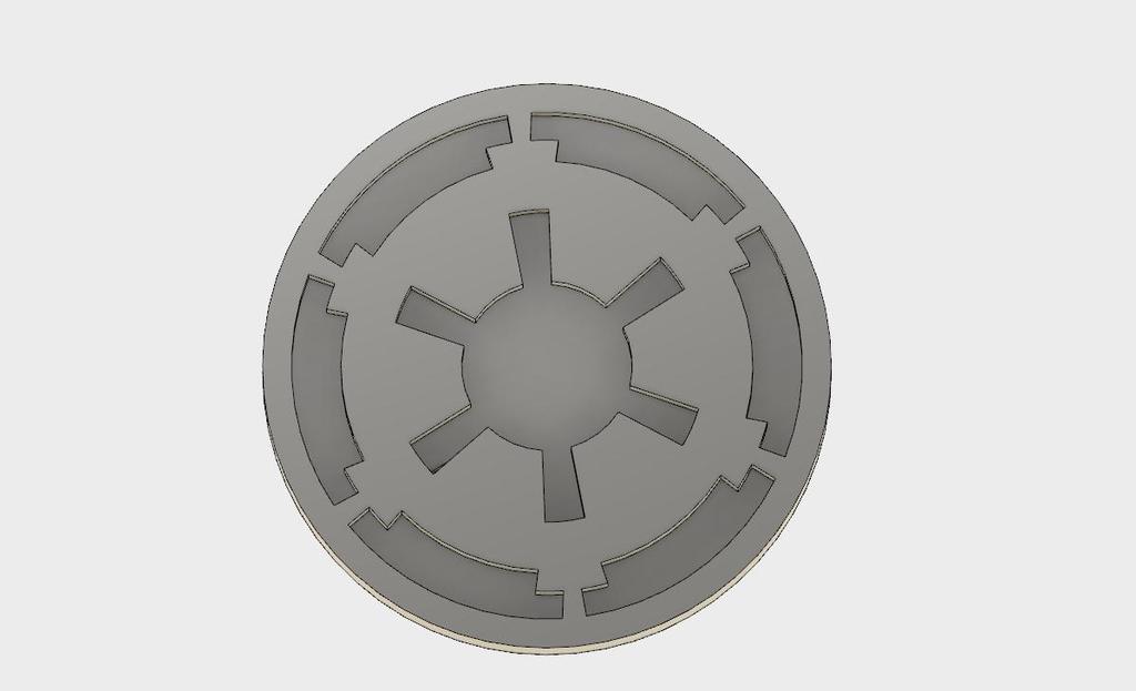 Imperial Cog w Solid Baseplate