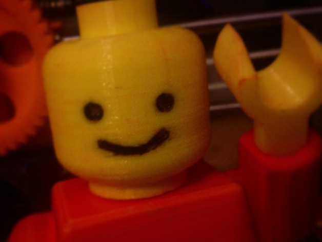 Head Smiling for Minifig