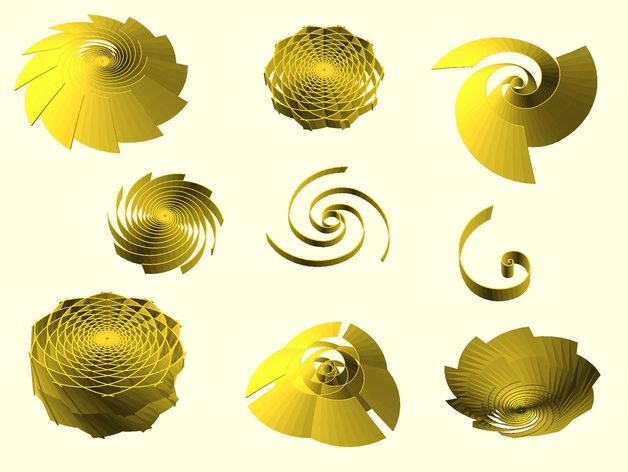 Golden spiral generator