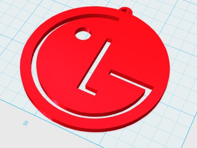 Lg logo keychain
