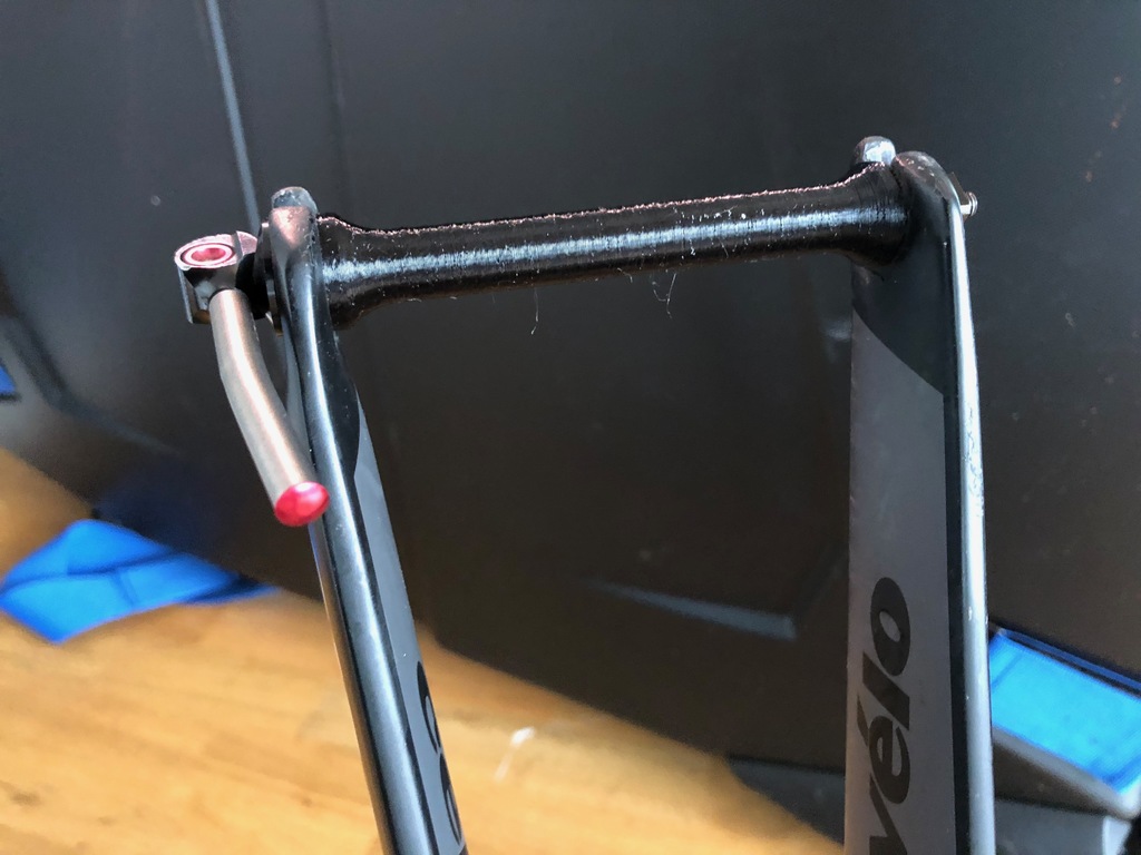 Bicycle frame/fork protector for quick release frames