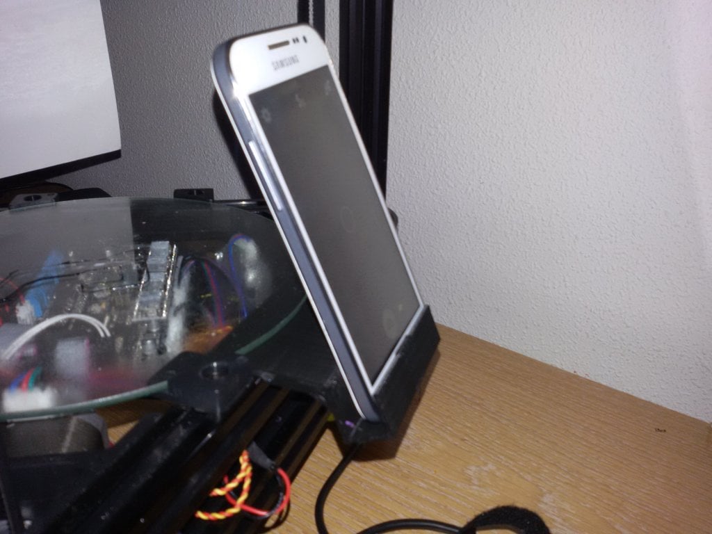 printer phone stand for recording.