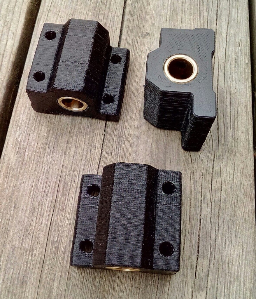 Linear bearing blocks (8mm) for brass bushings (Anet A8, A6 and others)