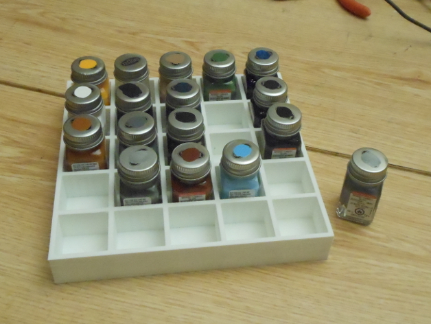 Testors paint bottle tray...
