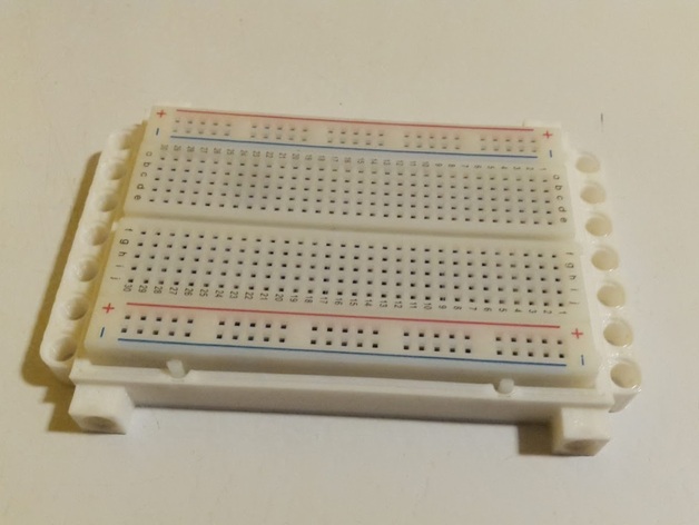 Breadboard plate with LEGO® pin connectors