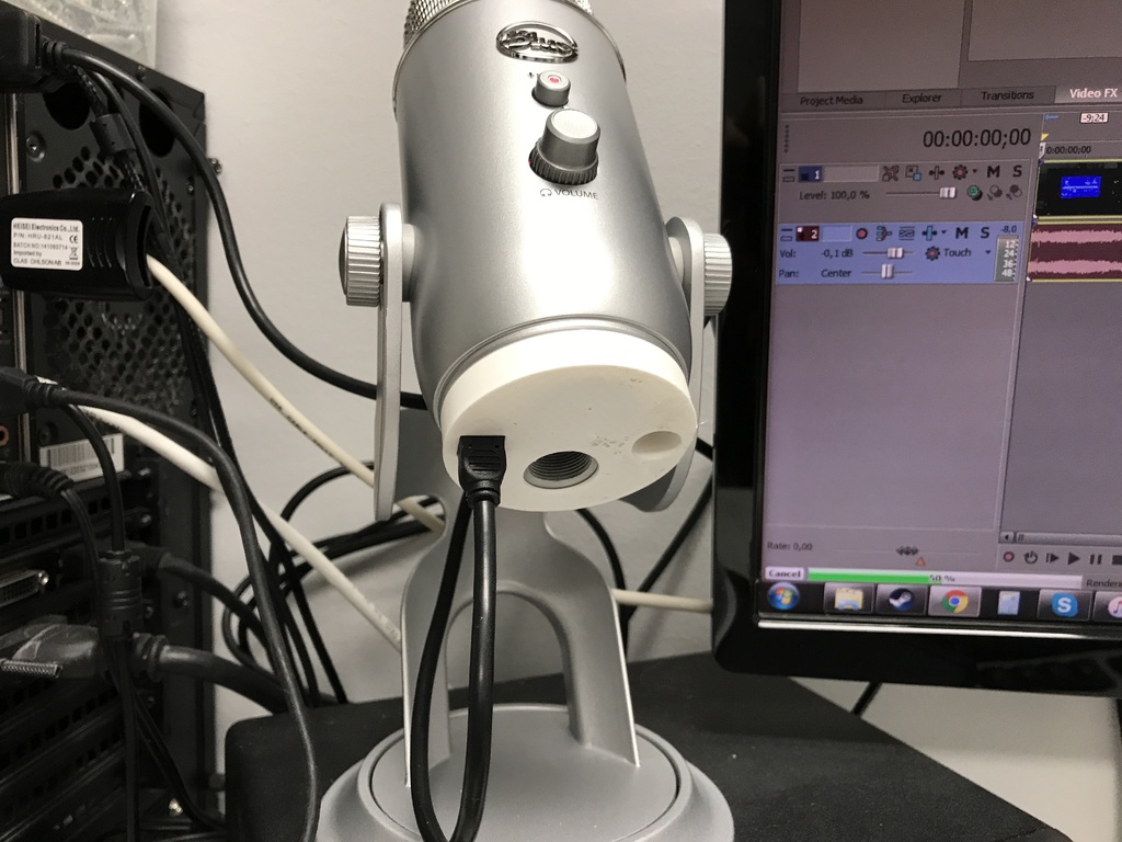 Blue Yeti cable protection