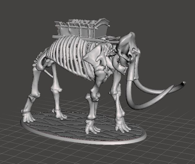 28mm Skeleton Warrior Mammoth (no crew)