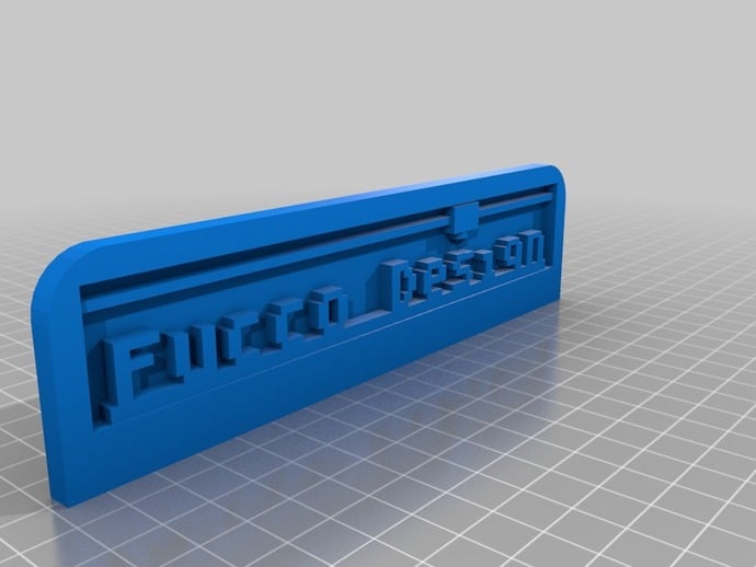 Fucco 3D Printing Text Plate