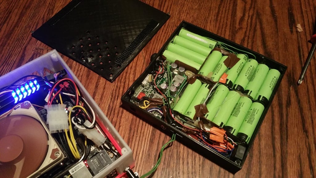 battery case for porta desktop mini-itx computer and OpenUPS