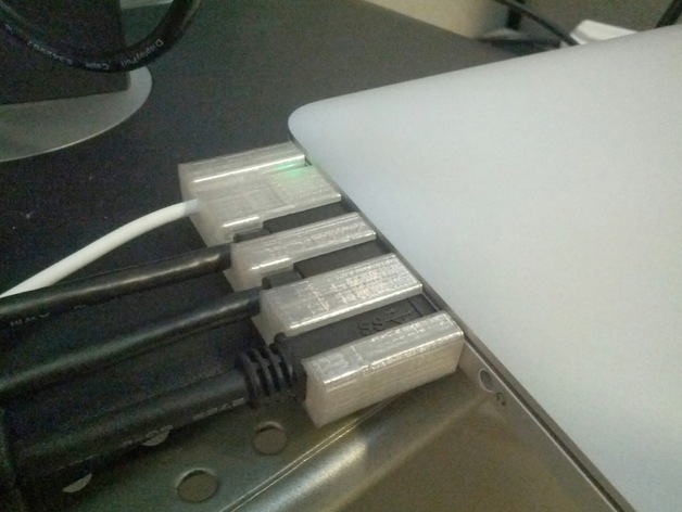 MacBook Pro Retina cable holder/dock