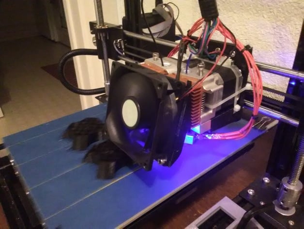 80mm cooling fan for  Mk8 dual extruder by Geeetech/ LEDs