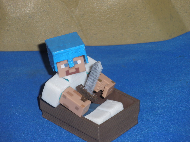 Boat from Minecraft scaled to Minecraft figures sold in 