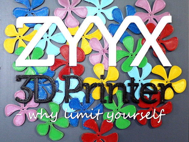 ZYYX Flower Sign - Multi Material Print