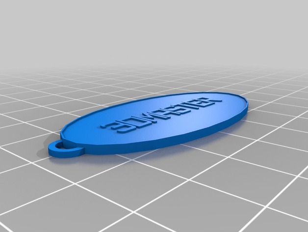 My Customized Oval Keychain 3D MASTER