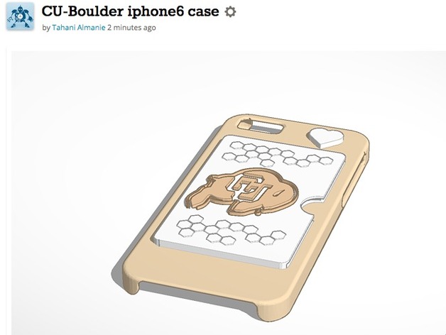 CU-Boulder iphone6 case