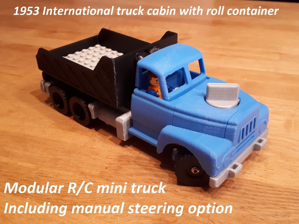 Manual/RC modular mini truck - 1954 International truck cabin